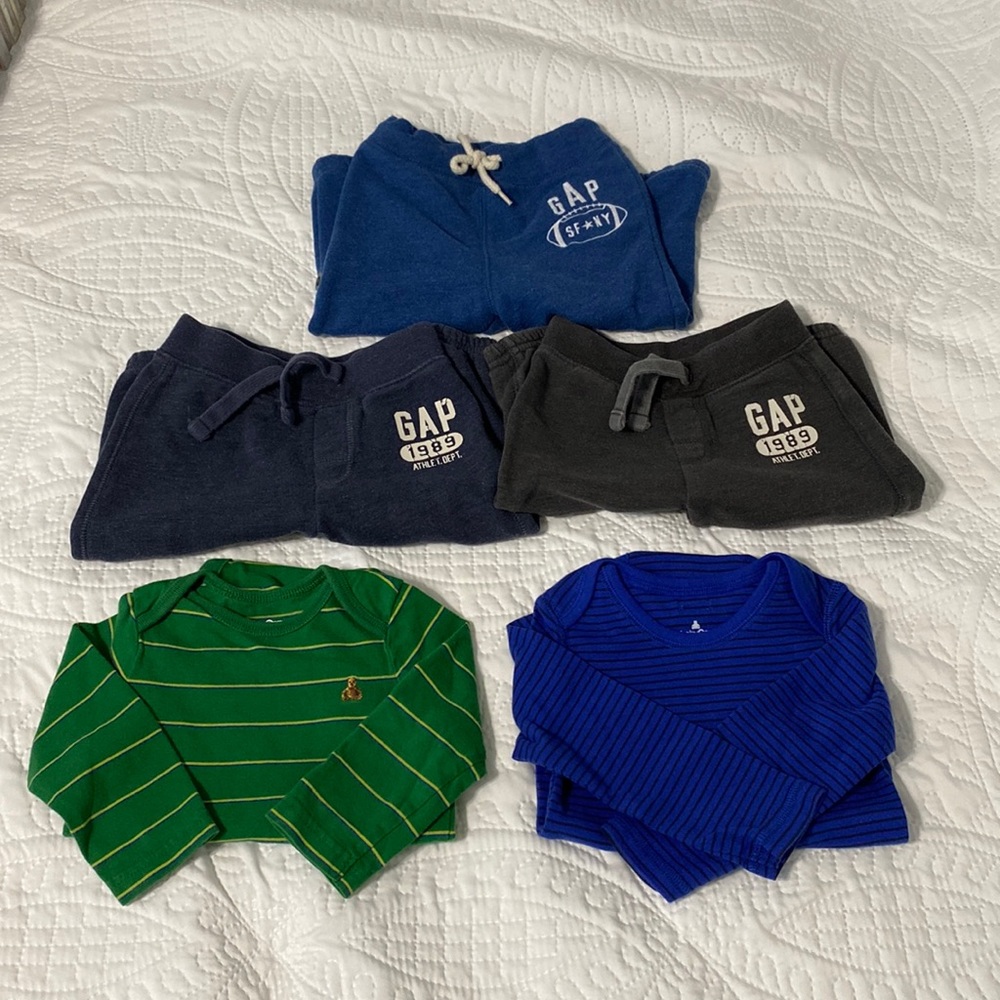 Baby Gap pants and onesies size 12-18 months